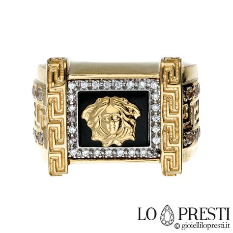 anello versace verde|Anelli da uomo Versace .